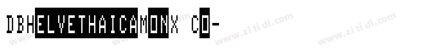 DBHelvethaicaMonX Co字体转换
